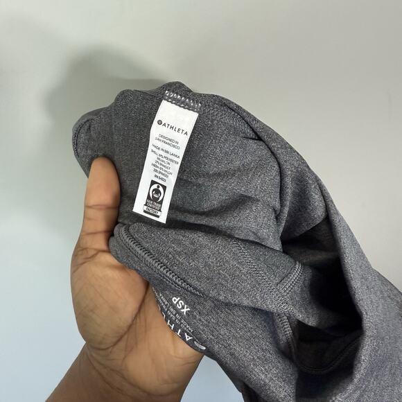 Athleta Up For Anything All In 7/8 Tight Gray Sculptek Stash Pocket XSP NEW - Picture 5 of 5